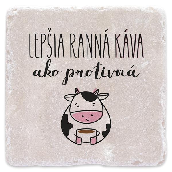 Lepšia ranná káva ako protivná krava