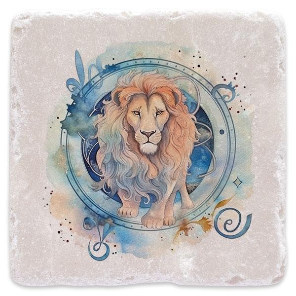 Lev akvarel - znamení zvěrokruhu