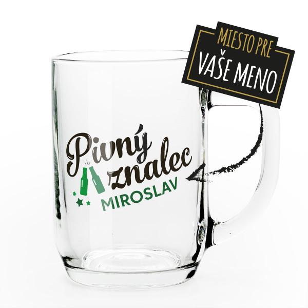 Pivný znalec - poháre na pivo s vlastným menom